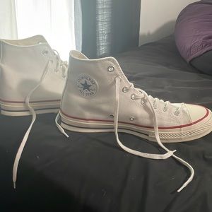 Converse high tops- White. Worn 2x